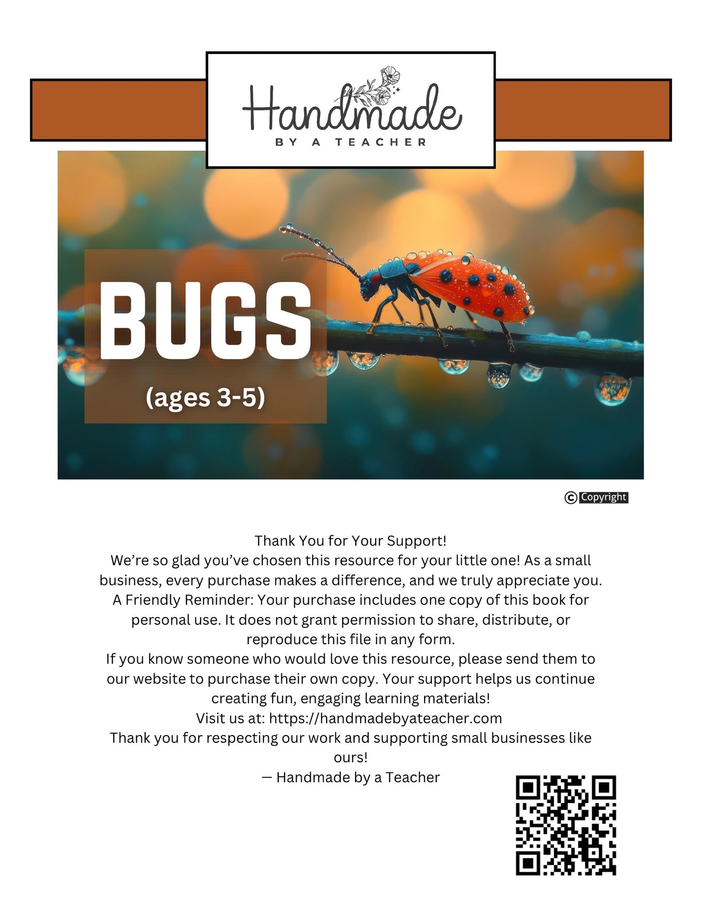 Little Learner’s Club Bug Unit DIgital Download