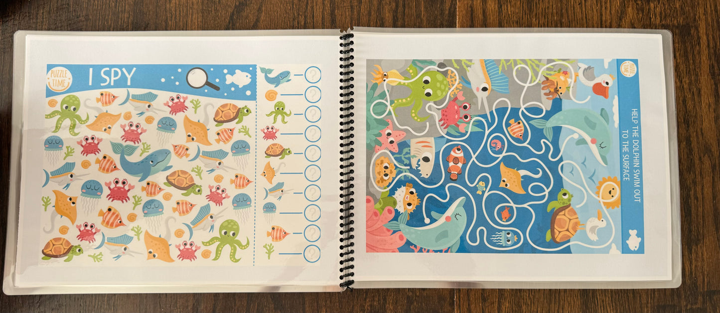 (ages 5-7) Under the Sea Roadtrip Book