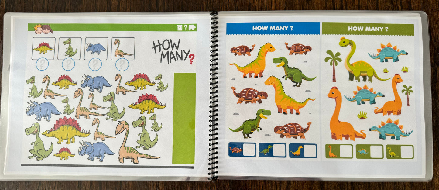 (ages 4-6) Dinosaur Busy Book