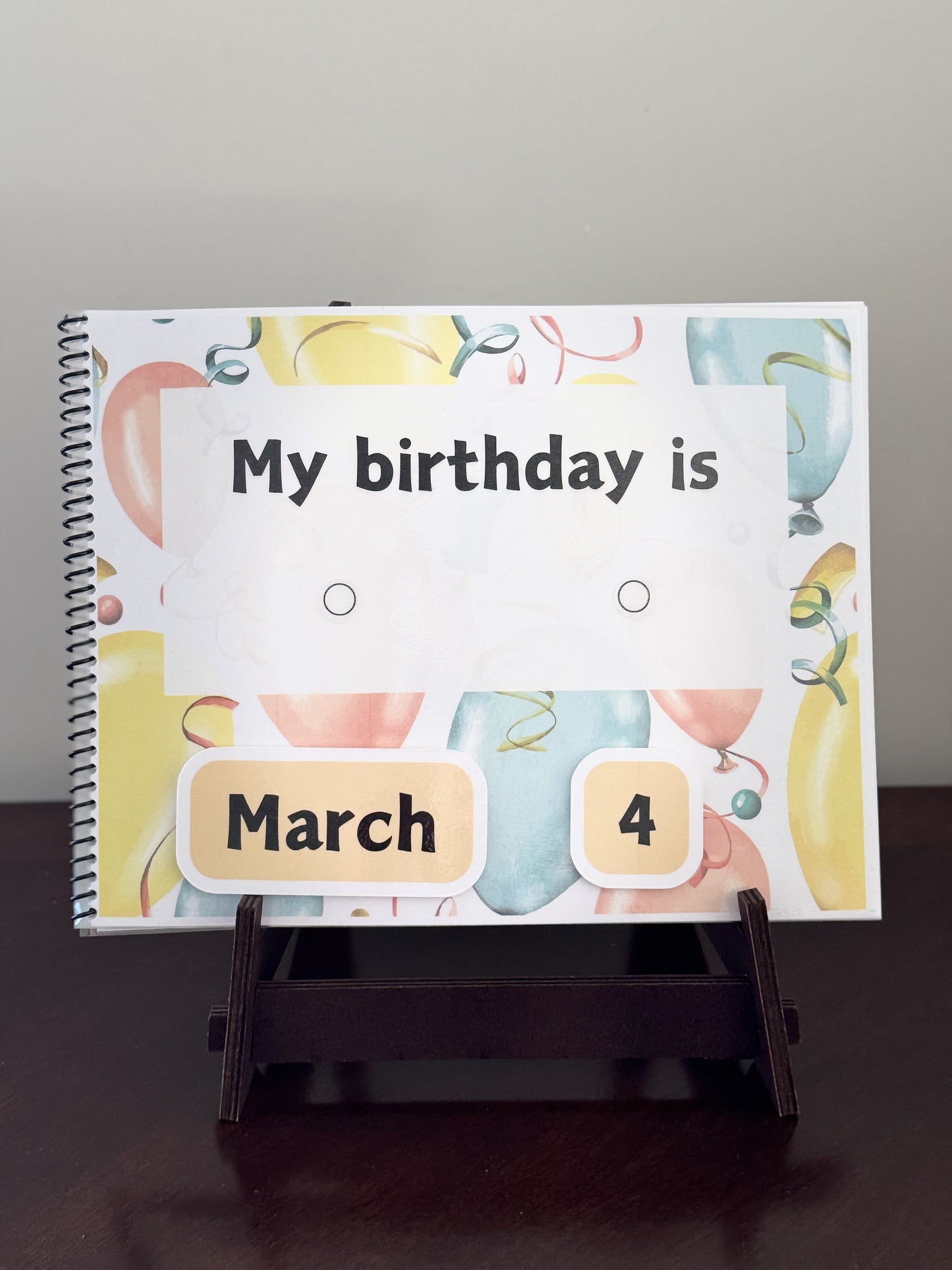 Birthday Busy Book (Personalized)