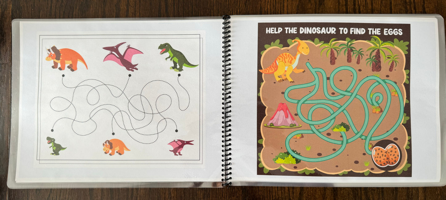 (ages 4-6) Dinosaur Busy Book