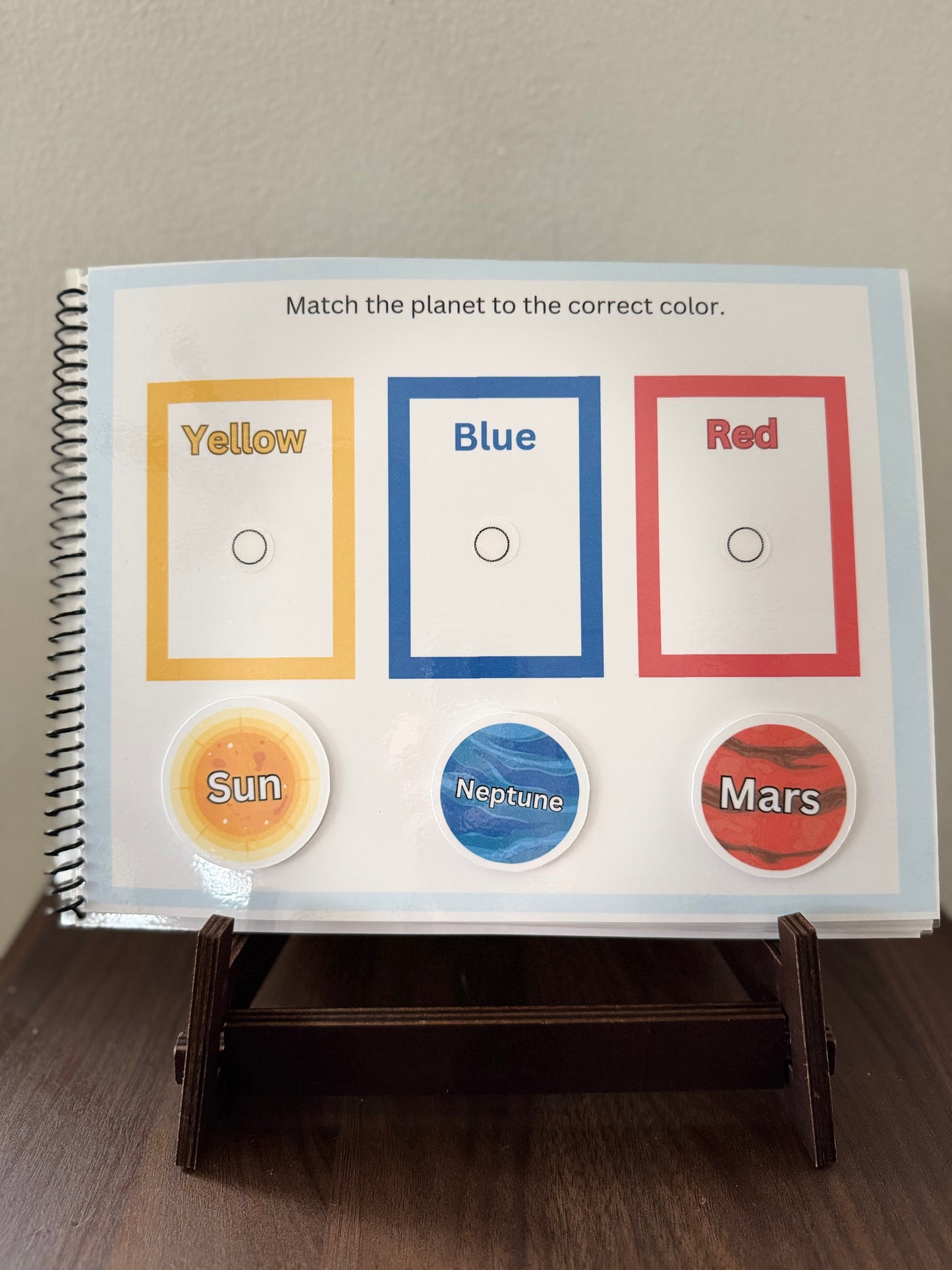 Solar System Basics Montessori Busy Books (ages 1-3)