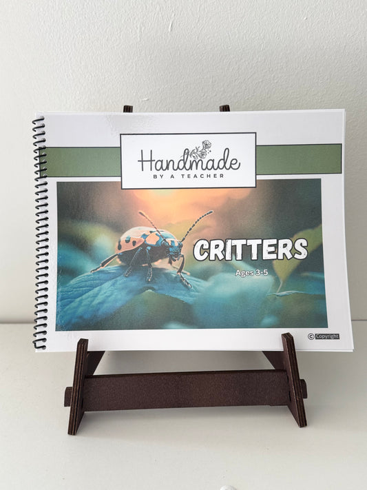 Critters Preschool Workbook ages 3-5